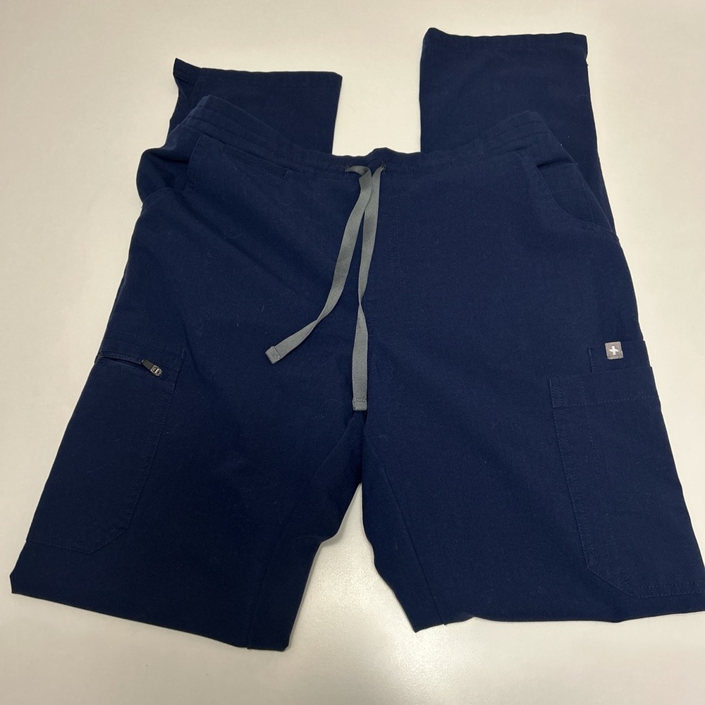 Figs Womens Navy Drawstring Scrub Joggers